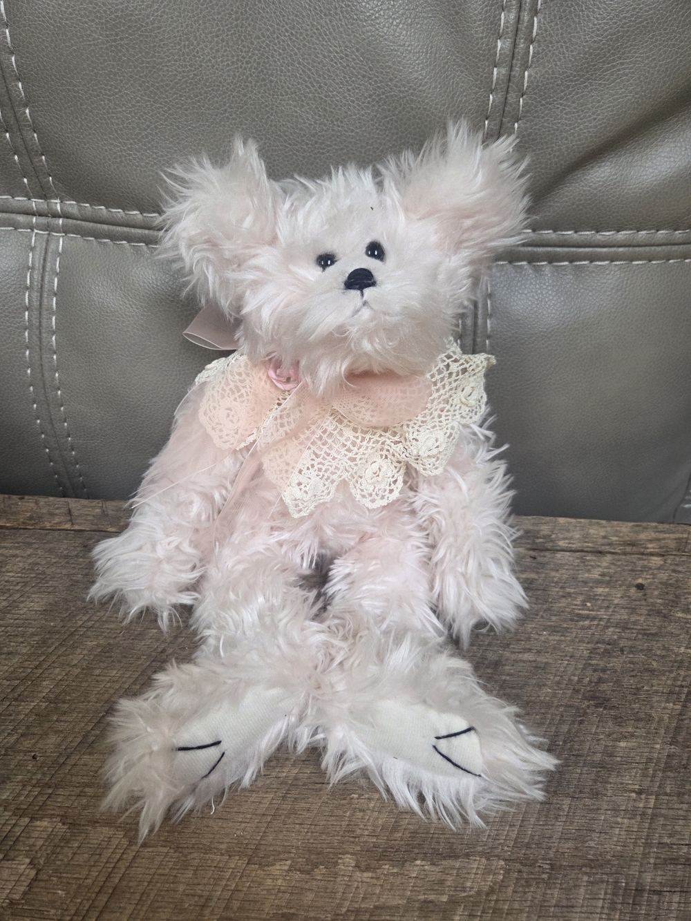 Bearington Collection Charity 10th Anniversary Pink Plush Bear ~ Bin 1C